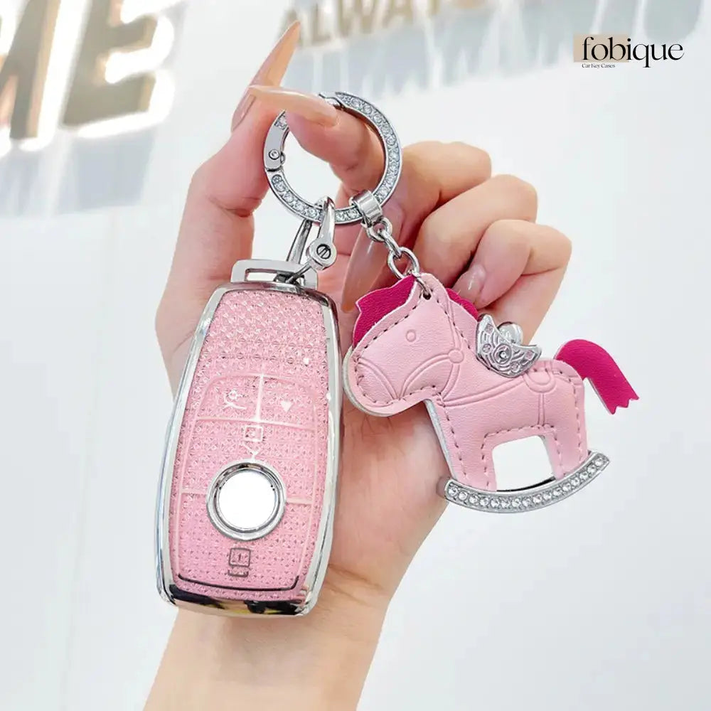 Deluxe Collection | Key Fob Cover Suitable for Mercedes C-Class, E-Class, S-Class, A-Class, GLA, GLC & More Fobique