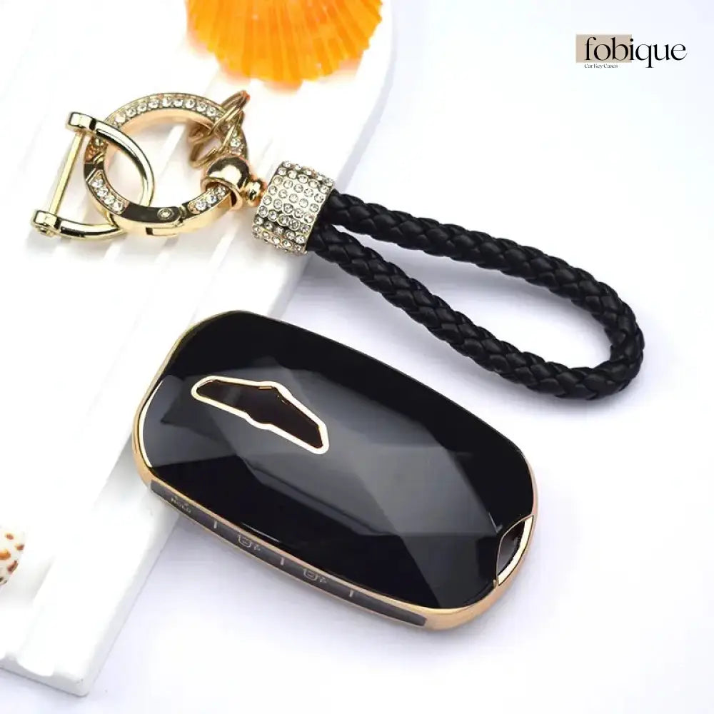 Elegant Collection | 6 buttons | Car Key Cover Compatible with Genesis G90 – Smart Key Case Fobique