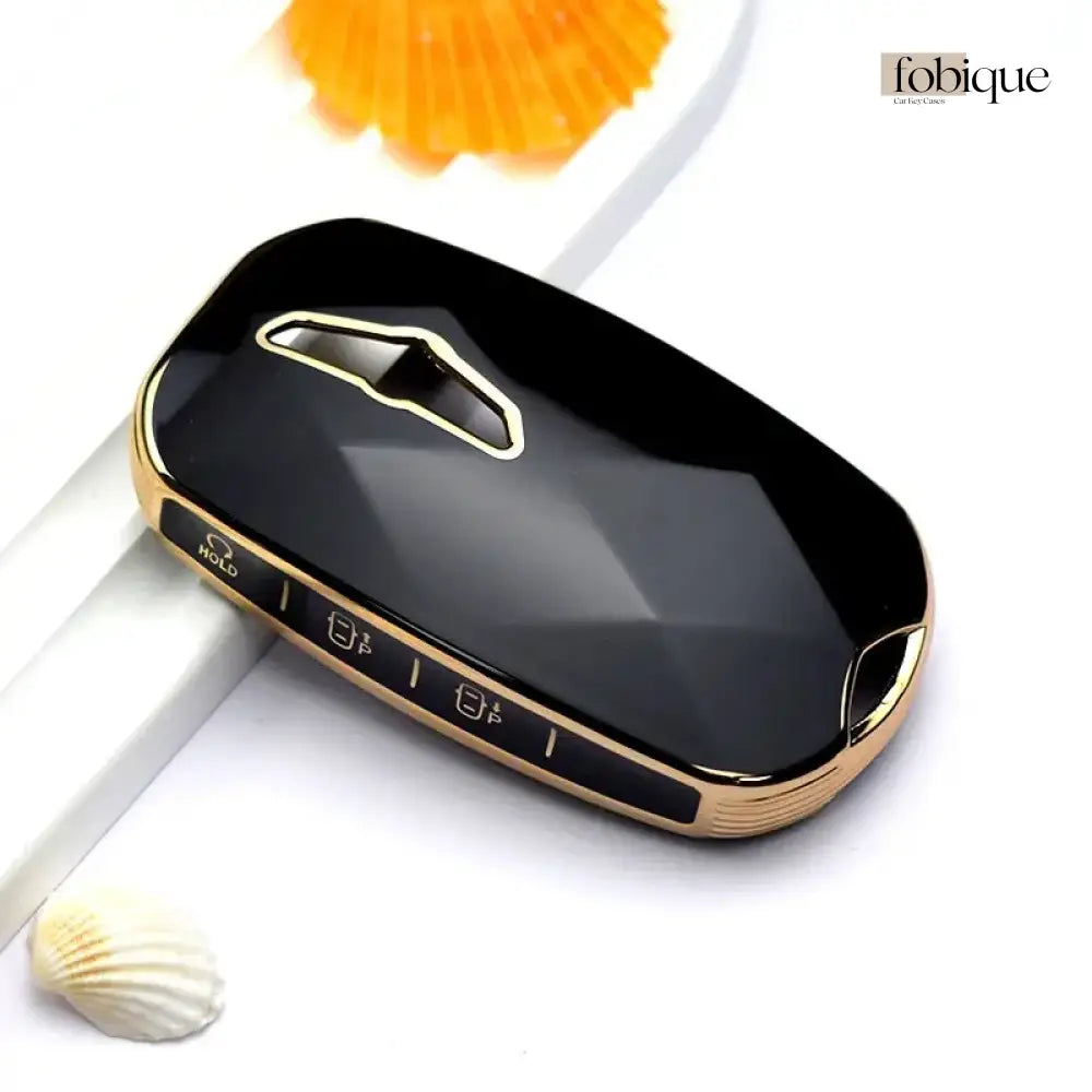 Elegant Collection | 7 buttons | Car Key Cover Compatible with Genesis G90 – Smart Key Case Fobique