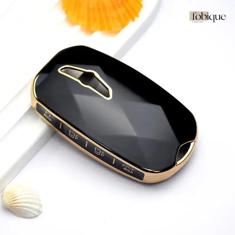 Elegant Collection | 8 buttons | Car Key Cover Compatible with Genesis G90 – Smart Key Case Fobique