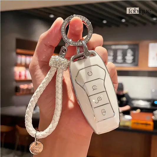 Elegant Collection | Car Key Cover Compatible with BYD Atto 3, Dolphin, Seal, Han & More Fobique