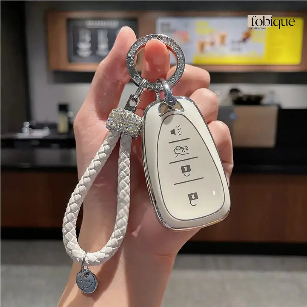 Elegant Collection | Car Key Cover Compatible with Chevrolet Malibu, Cruze, Equinox & More Fobique