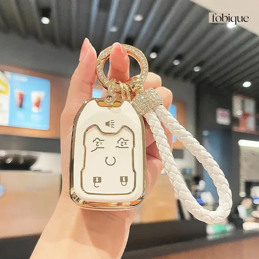 Elegant Collection | Car Key Cover Compatible with Chevrolet Tahoe, Suburban, Yukon & More Fobique