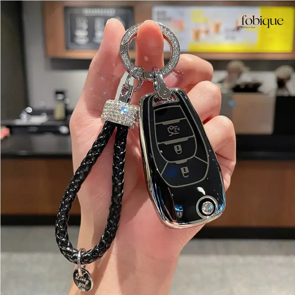 Elegant Collection | Car Key Cover Compatible with Chevrolet Trailblazer, S10, Onix & More Fobique