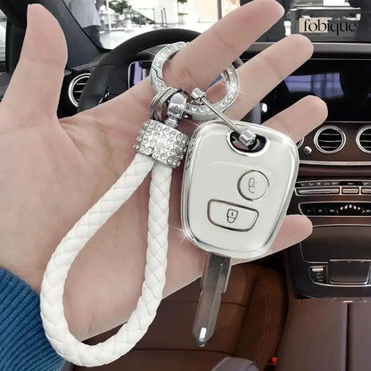 Elegant Collection | Car Key Cover Compatible with Citroën Saxo, Berlingo & Xsara Picasso – 2-Button Remote Case Fobique