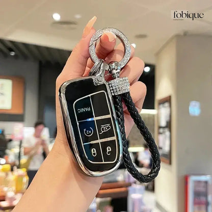 Elegant Collection | Car Key Cover Compatible with Chrysler Town & Country, Dodge Grand Caravan & More Fobique