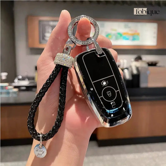 Elegant Collection | Car Key Cover Compatible with Ford Explorer, Edge, Mustang & more Fobique