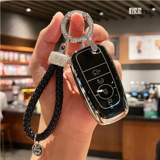 Elegant Collection | Car Key Cover Compatible with Ford Explorer, Edge, Mustang & more Fobique