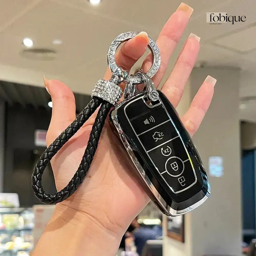 Elegant Collection | Car Key Cover Compatible with Ford Explorer, Edge, Mustang & more Fobique