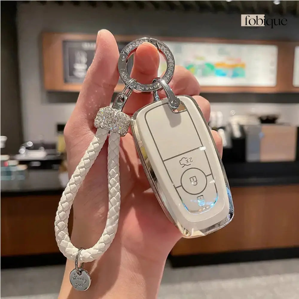Elegant Collection | Car Key Cover Compatible with Ford Explorer, Edge, Mustang & more Fobique