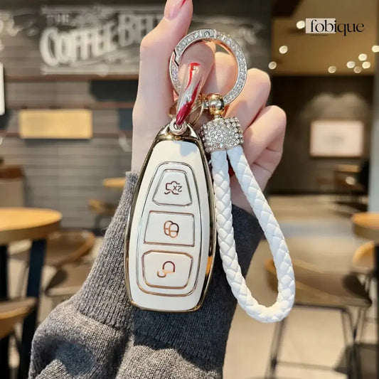 Elegant Collection | Car Key Cover Compatible with Ford Focus, Fiesta, Mondeo & more Fobique