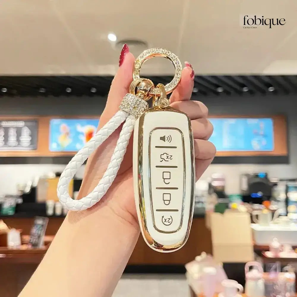 Elegant Collection | Car Key Cover Compatible with Ford Fusion, Edge, Explorer & more Fobique