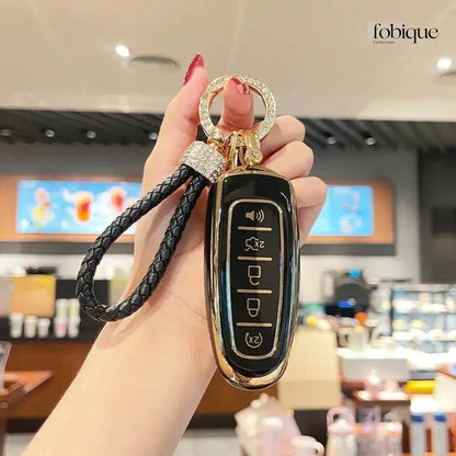 Elegant Collection | Car Key Cover Compatible with Ford Fusion, Edge, Explorer & more Fobique