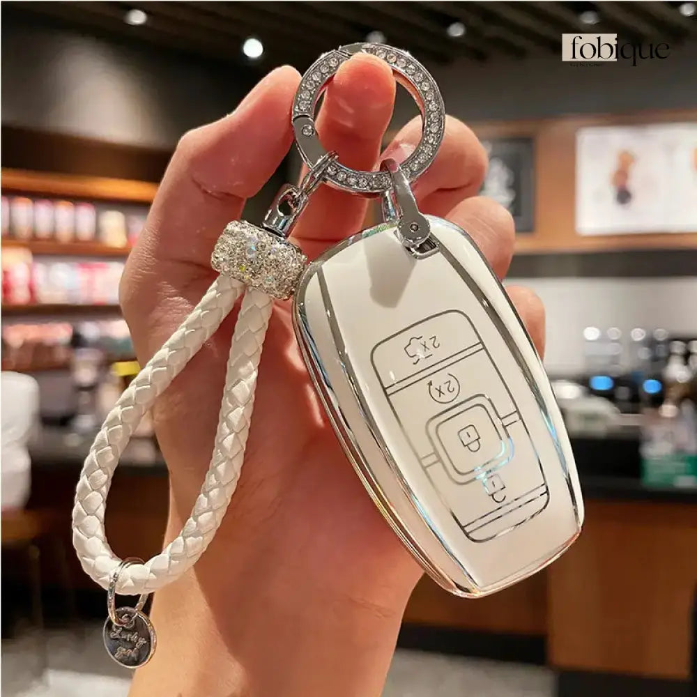 Elegant Collection | Car Key Cover Compatible with Ford Mondeo, Edge, Mustang, Explorer & more Fobique