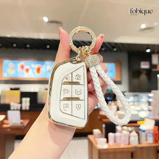 Elegant Collection | Smart Key Fob Cover for Buick | Fits Envision Enclave Fobique