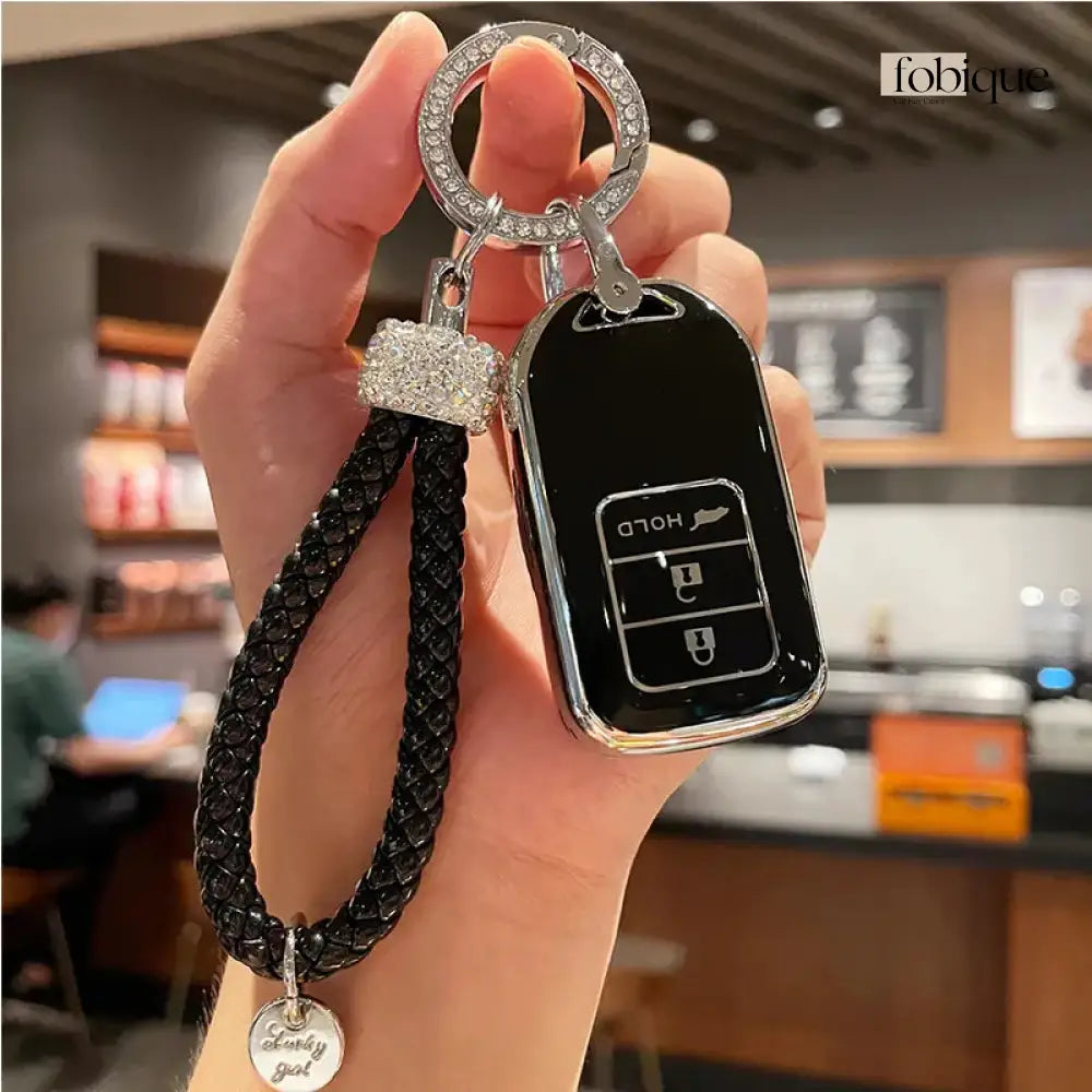 Elegant Collection | Car Key Cover Compatible with Honda Accord, Civic, CR-V, Pilot & more Fobique