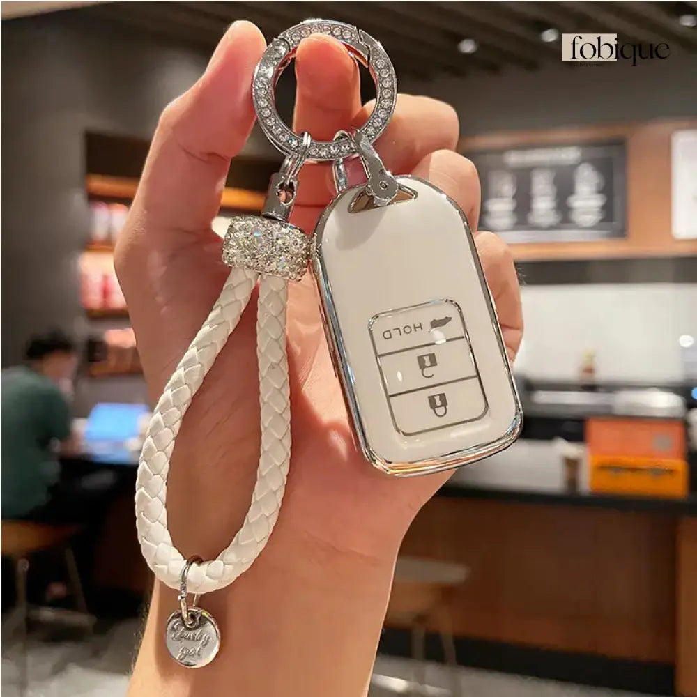 Elegant Collection | Car Key Cover Compatible with Honda Accord, Civic, CR-V, Pilot & more Fobique