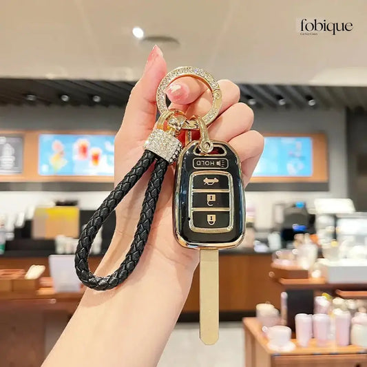 Elegant Collection | Car Key Cover Compatible with Honda Civic, Accord, CR-V, Pilot, Fit & more Fobique