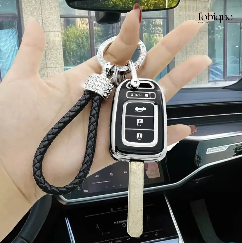 Elegant Collection | Car Key Cover Compatible with Honda Civic, Accord, CR-V, Pilot, Fit & more Fobique