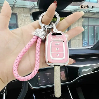Elegant Collection | Car Key Cover Compatible with Honda Civic, Accord, CR-V, Pilot, Fit & more Fobique