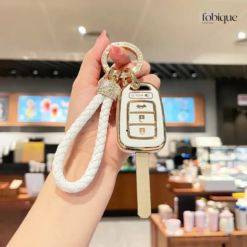 Elegant Collection | Car Key Cover Compatible with Honda Civic, Accord, CR-V, Pilot, Fit & more Fobique