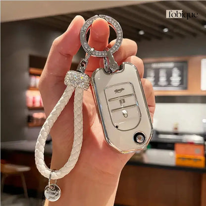 Elegant Collection | Car Key Cover Compatible with Honda Civic, Accord, CR-V, Pilot & more Fobique