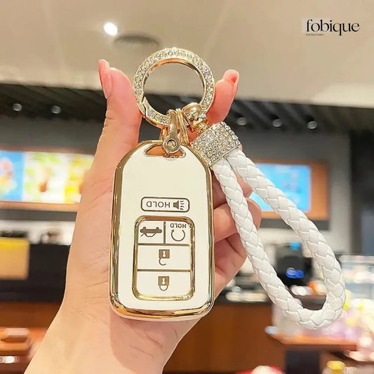 Elegant Collection | Car Key Cover Compatible with Honda Civic, Accord, CR-V, Pilot & Odyssey & more Fobique