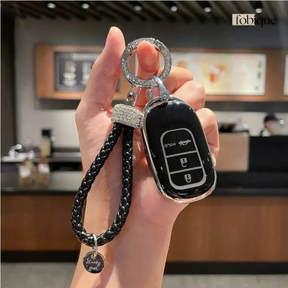 Elegant Collection | Car Key Cover Compatible with Honda N-WGN, N-One, N-Box & more Fobique