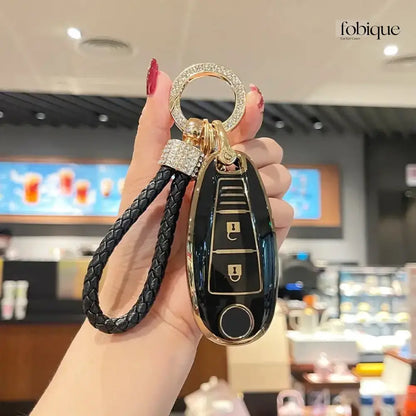Elegant Collection | Car Key Cover for Suzuki Swift, SX4, Grand Vitara, Kizashi & More Fobique