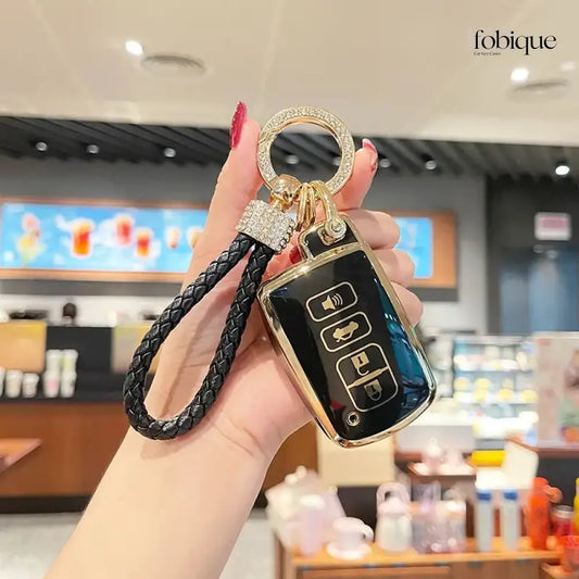 Elegant Collection | Car Key Cover for Toyota Prius Prime, C-HR, RAV4, Corolla & More Fobique