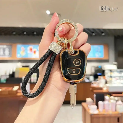 Elegant Collection | Car Key Cover Compatible with Citroën Saxo, Berlingo & Xsara Picasso – 2-Button Remote Case Fobique