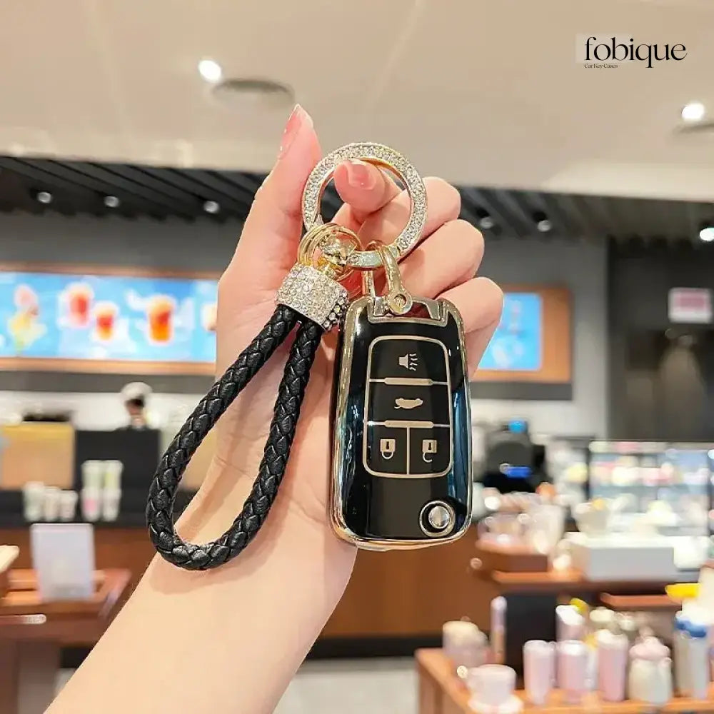 Elegant Collection | Flip Key Fob Case for Buick | Fits Encore Regal Verano LaCrosse & More Fobique