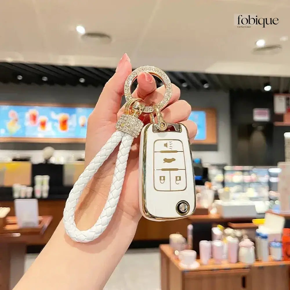Elegant Collection | Flip Key Fob Case for Buick | Fits Encore Regal Verano LaCrosse & More Fobique