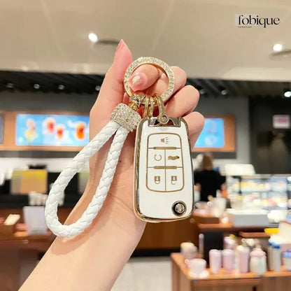 Elegant Collection | Flip Key Fob Case for Buick | Fits Encore Regal Verano LaCrosse & More Fobique