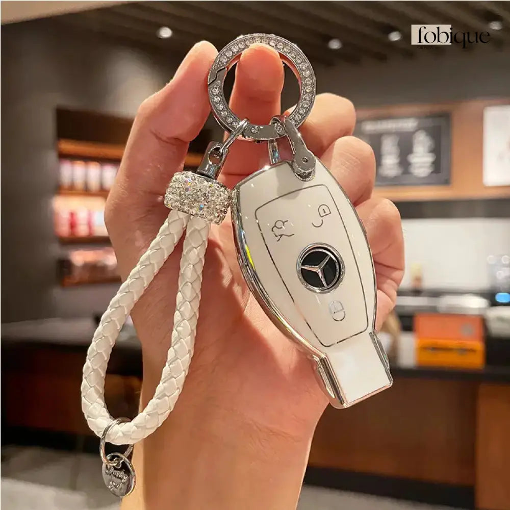 Elegant Collection | Key Fob Cover Suitable for Mercedes A-Class, B-Class, C-Class, E-Class & More Fobique