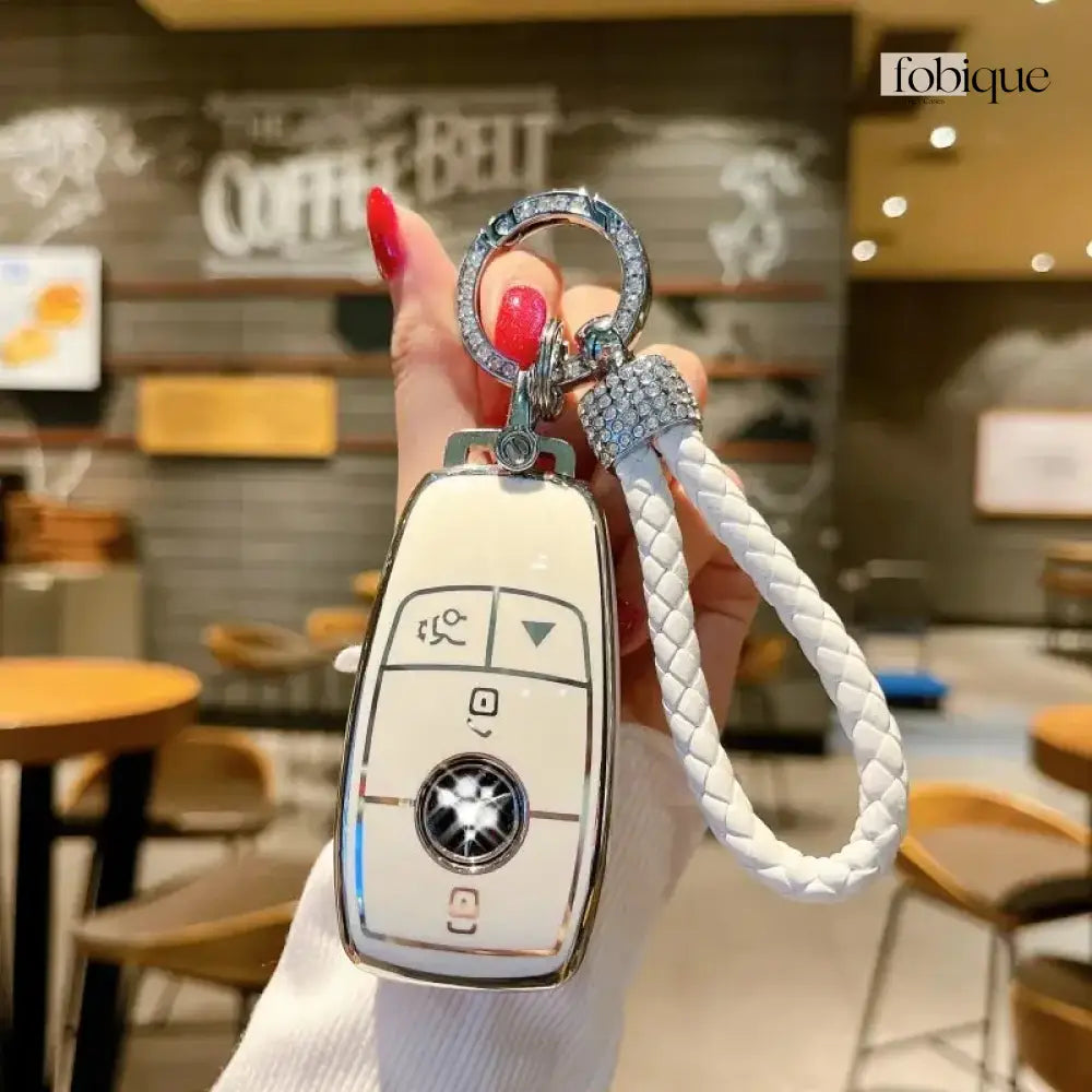 Elegant Collection | Key Fob Cover Suitable for Mercedes C-Class, E-Class, S-Class, A-Class, GLA, GLC & More Fobique