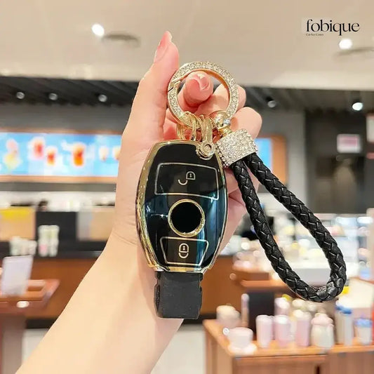 Elegant Collection | Key Fob Cover Suitable for Mercedes C-Class, E-Class, S-Class, SL-Class & More Fobique