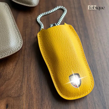 Étoile Collection - French Goat Leather | Key Cover Fob Case Suitable for Porsche Panamera Cayenne Macan 911 Boxster Cayman & More Fobique