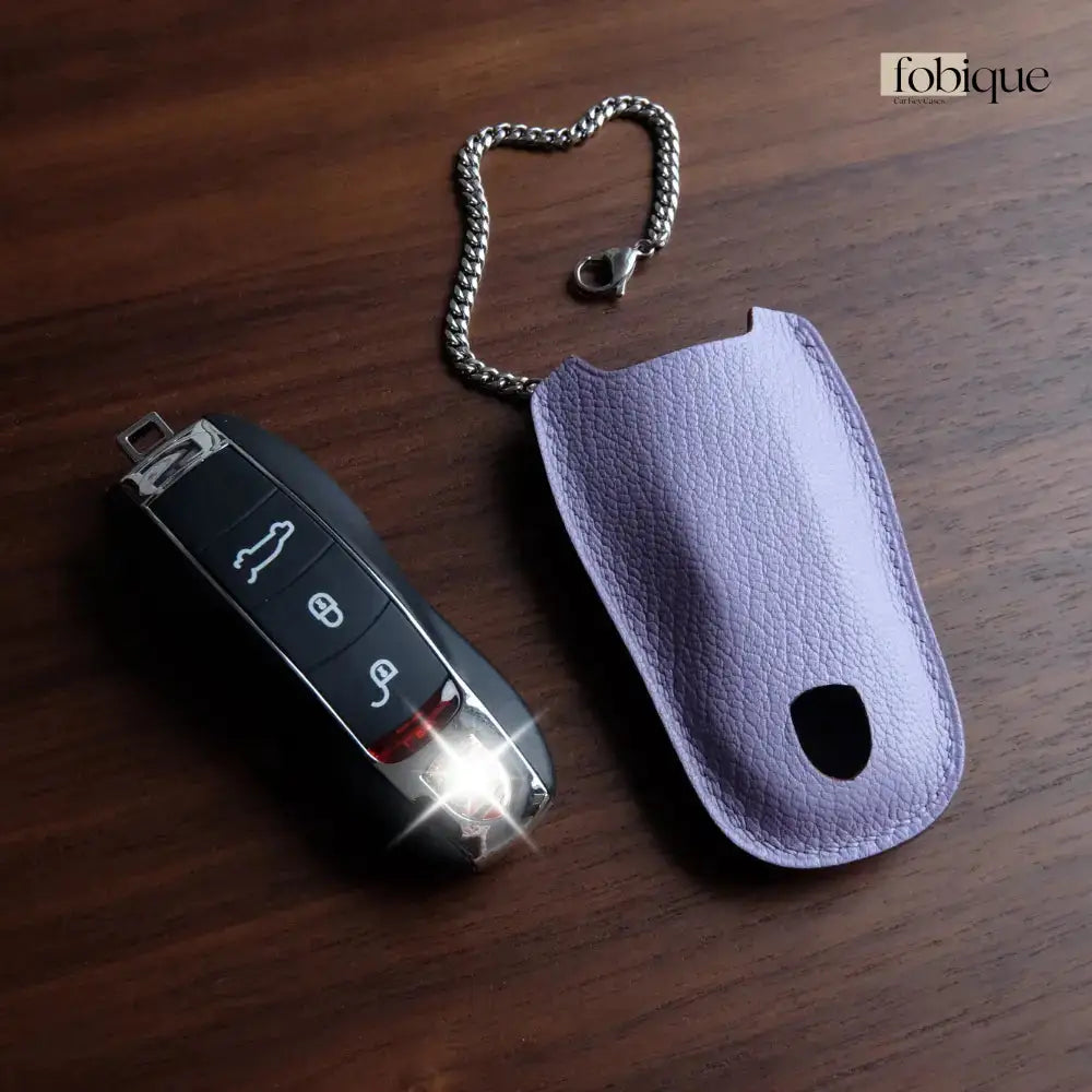 Étoile Collection - French Goat Leather | Key Cover Fob Case Suitable for Porsche Panamera Cayenne Macan 911 Boxster Cayman & More Fobique