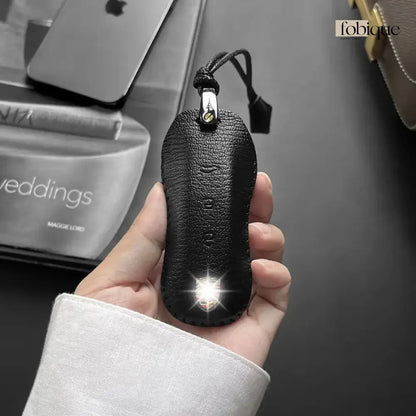 Étoile Collection - French Goat Leather | Key Cover Fob Case Suitable for Porsche Panamera Cayenne Macan 911 Boxster Cayman & More Fobique
