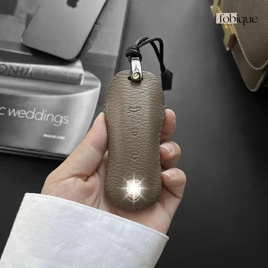 Étoile Collection - French Goat Leather | Key Cover Fob Case Suitable for Porsche Panamera Cayenne Macan 911 Boxster Cayman & More Fobique
