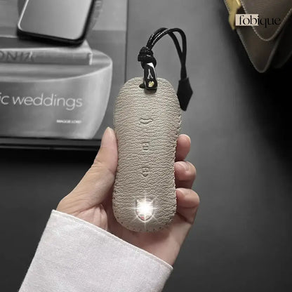 Étoile Collection - French Goat Leather | Key Cover Fob Case Suitable for Porsche Panamera Cayenne Macan 911 Boxster Cayman & More Fobique