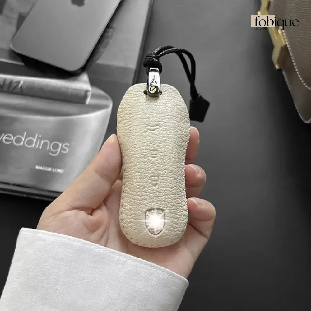 Étoile Collection - French Goat Leather | Key Cover Fob Case Suitable for Porsche Panamera Cayenne Macan 911 Boxster Cayman & More Fobique