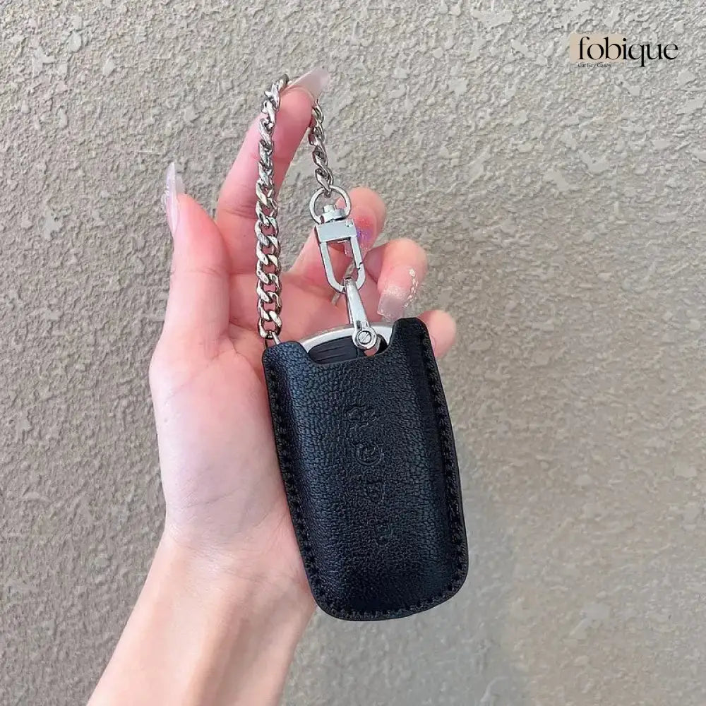 Étoile Collection - Lamb Leather | Car Key Cover Compatible with Ford Explorer, Edge, Mustang & more Fobique