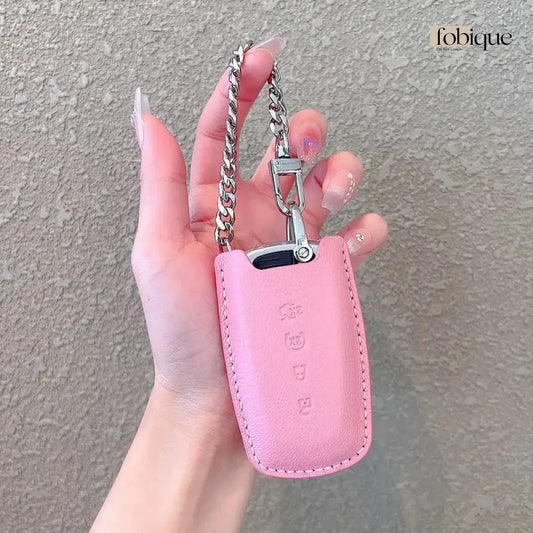 Étoile Collection - Lamb Leather | Car Key Cover Compatible with Ford Explorer, Edge, Mustang & more Fobique