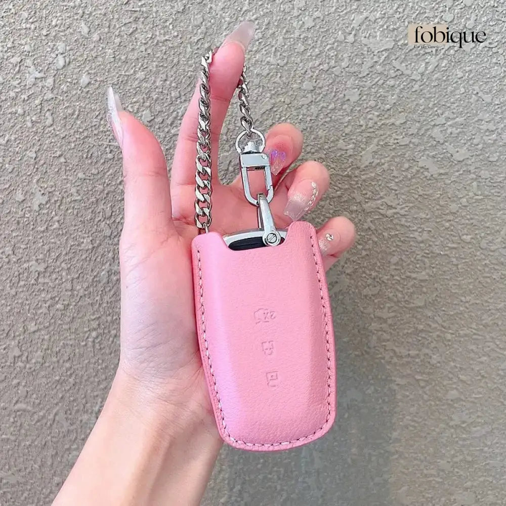 Étoile Collection - Lamb Leather | Car Key Cover Compatible with Ford Explorer, Edge, Mustang & more Fobique