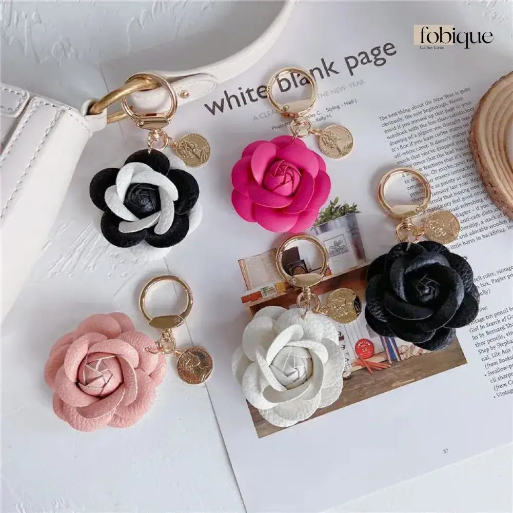 Flower Keychain (Gold Edges) Fobique