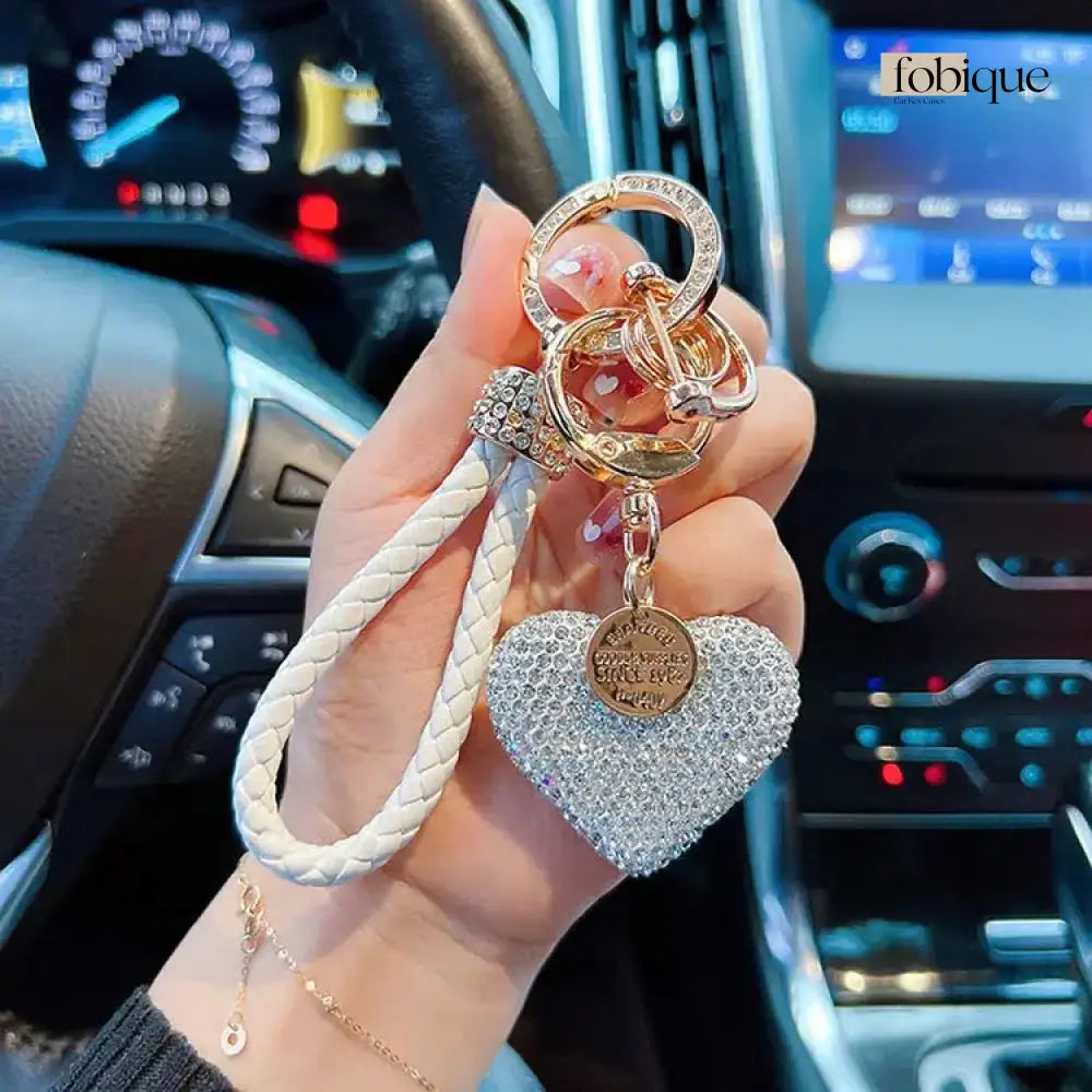 Heart Keychain (Gold Edges) Fobique