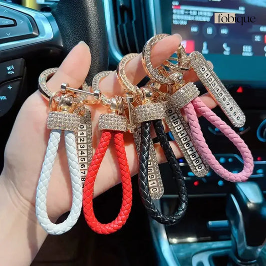 License Plate Keychain (Gold Edges) Fobique