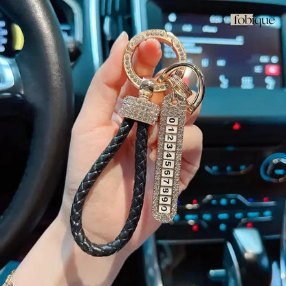 License Plate Keychain (Gold Edges) Fobique